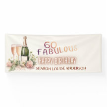 60 Fabulous Happy Birthday Banner