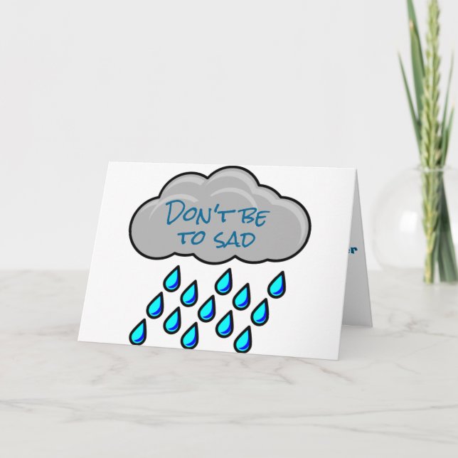 **60** IS JUST A "NUMBER" DON'T BE SAD!! CARD (Front)