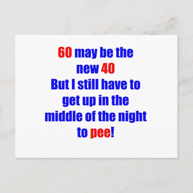 60 new 40 postcard (Front)