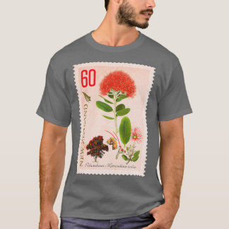 60 NZ Pohutukawa Stamp T-Shirt