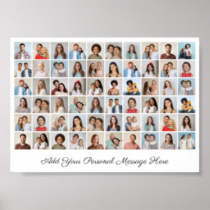60 Photo Collage Add Your Own Greeting  Poster