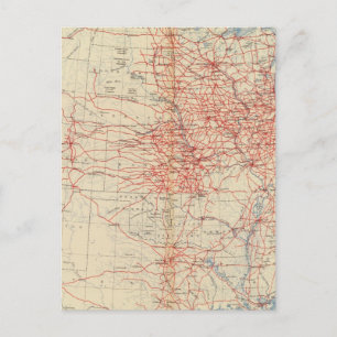 60 Railroad systems 1890 Postcard