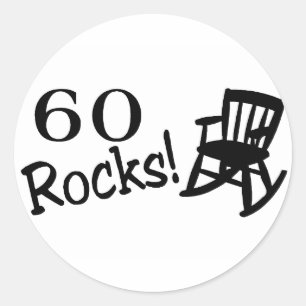 60 Rocks (Rocker) Classic Round Sticker