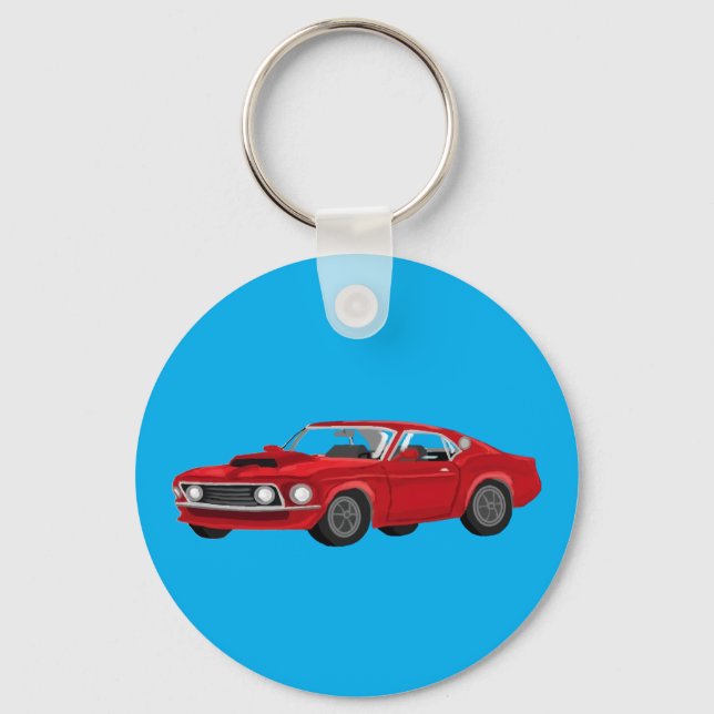 60´s muscle car key ring (Front)