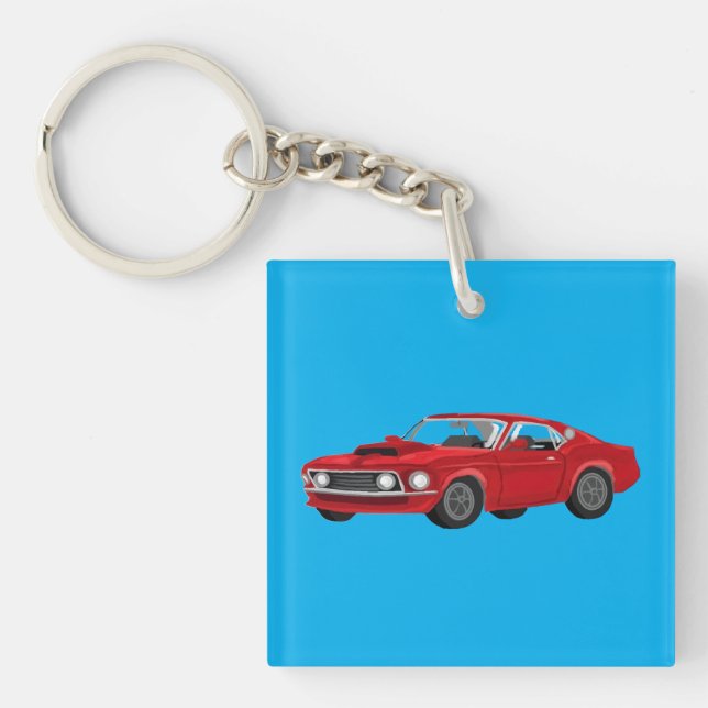 60´s muscle car key ring (Front)