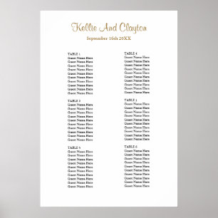60 Simple Wedding Seating Chart