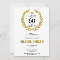 60 so What Funny Laurel Wreath 70th Birthday
