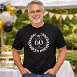 60 So what Funny Laurel Wreath Crown 60th Birthday T-Shirt<br><div class="desc">60 So what Funny Laurel Wreath Crown 60th Birthday T-Shirt. A funny quote I`m 60 so what in modern bold fonts and white color. The design has a a laurel wreath around the words and a crown above the custom name. Add your name. Perfect gift for a man with a...</div>