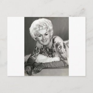 '60 Tattooed Lady Postcard