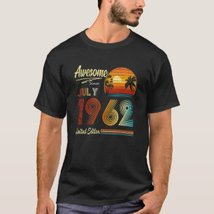 60 Th Birthday   60 Years Old Awesome Since July 1 T-Shirt