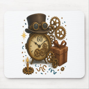 60 & Timeless – Steampunk Celebration Mouse Pad