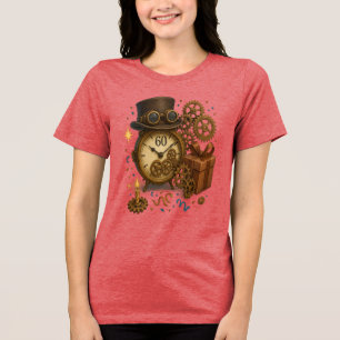 60 & Timeless – Steampunk Celebration Tri-Blend Shirt