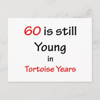 60 Tortoise Years Postcard