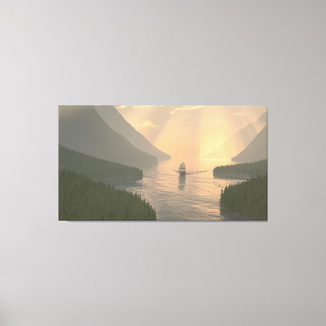 60"x40" Canvas Art with "New World" image (Front)