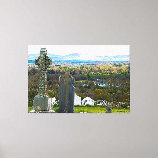 60 x40 Canvas Print Graveyard Old Kilcullen (Front)