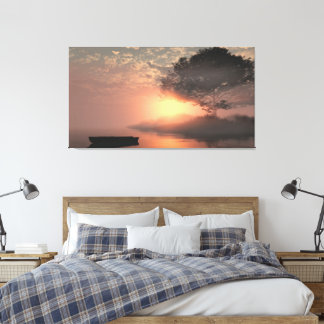 60" x 40" Canvas Art with "Misty Island" image