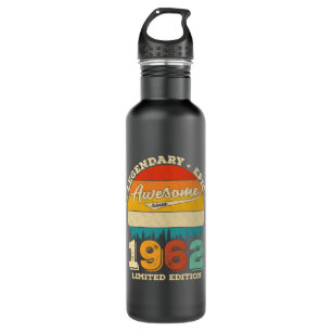 60 Year Old Awesome Since 1962 60th Birthday Gift 710 Ml Water Bottle