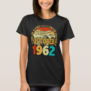 60 Year Old Awesome Since October 1962 60th Birth T-Shirt