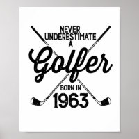 60 Year Old Golfer Golfing 1963 Golfer's 60th