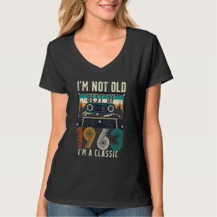 60 Year Old Vintage 1963 60th Birthday Cassette Ta T-Shirt
