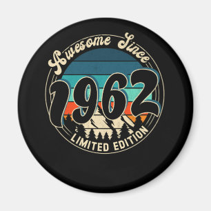 60 Year Old Vintage 60th Year Old Birthday 1962 Magnet