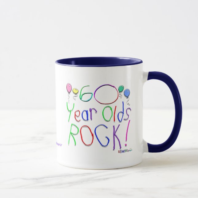 60 Year Olds Rock ! Mug (Right)