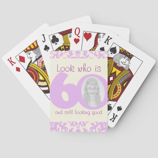 60 years birthday playing card set (Back)