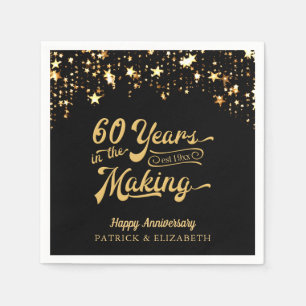 60 YEARS IN THE MAKING 50th Anniversary Stars Napkin