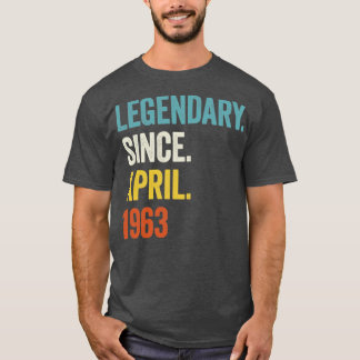 60 Years Legendary Since April 1963 60th Birthday2 T-Shirt