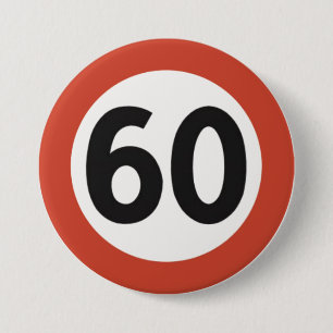 60 years old button
