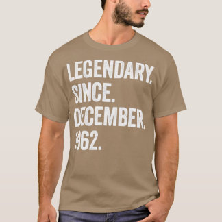 60 Years Old December 1962 60th Birthday3 T-Shirt
