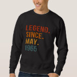 60 Years Old Legend Since May 1965 60th Birthday V Sweatshirt<br><div class="desc">60 Years Old Legend Since May 1965 60th Birthday Vintage</div>