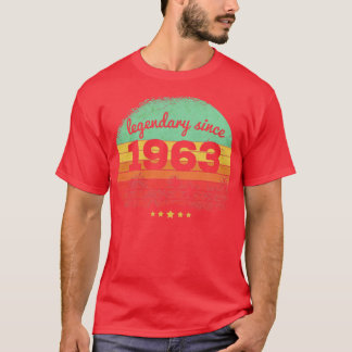 60 Years Old Legendary Since 1963 60th Birthday1 T-Shirt
