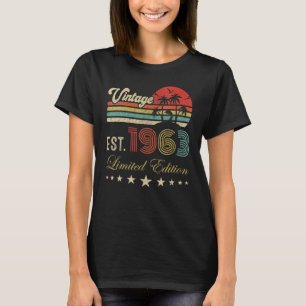 60 Years Old Vintage 1963 Limited Edition 60th Bir T-Shirt