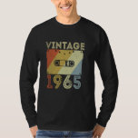 60 Years Old Vintage 1965 Retro 60th Birthday Cass T-Shirt<br><div class="desc">60 Years Old Vintage 1965 Retro 60th Birthday Cassette Tape</div>