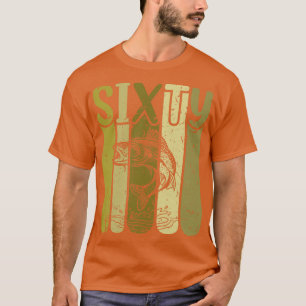 60 Years Old Walleye Fishing 60th Birthday T-Shirt