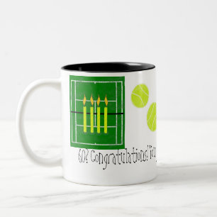 60...you just won...by Lake Tennis Two-Tone Coffee Mug