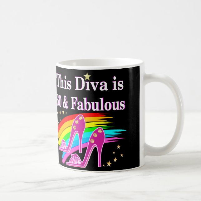 60 YR OLD SHOE QUEEN COFFEE MUG (Right)