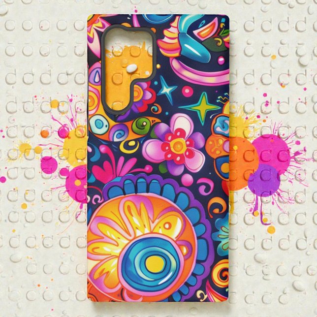 60s 70s Hippy Hippie Psychedelic Samsung Galaxy S22 Ultra Case (Creator Uploaded)