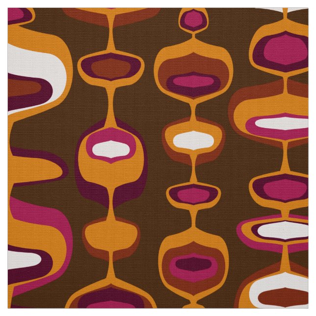 60s 70s mod retro fabric pattern (Swatch)