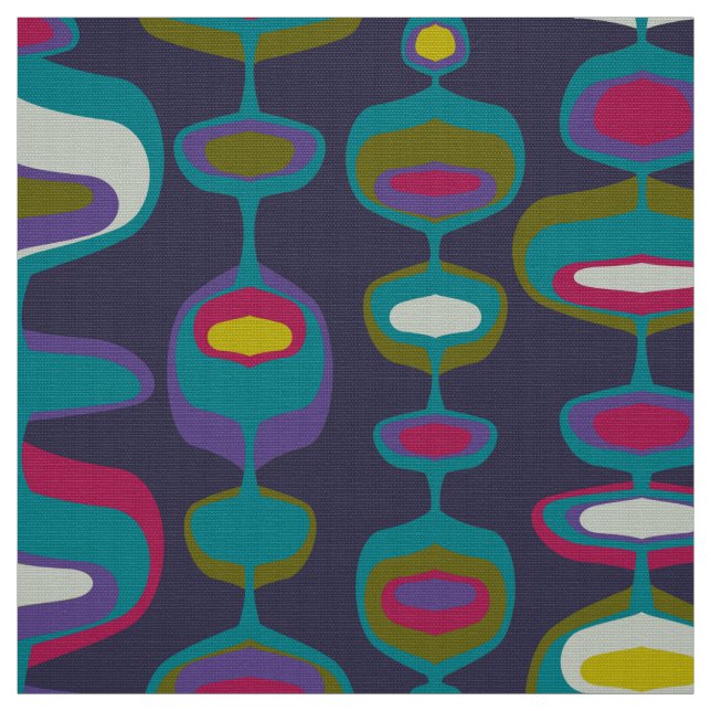 60s 70s mod retro fabric pattern (Swatch)