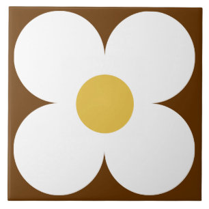 60s 70s retro flower tile