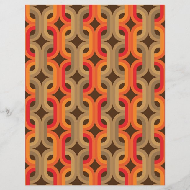 60s 70s retro mod paper print (Front)