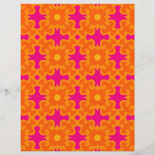 60s 70s retro mod paper print (Front)