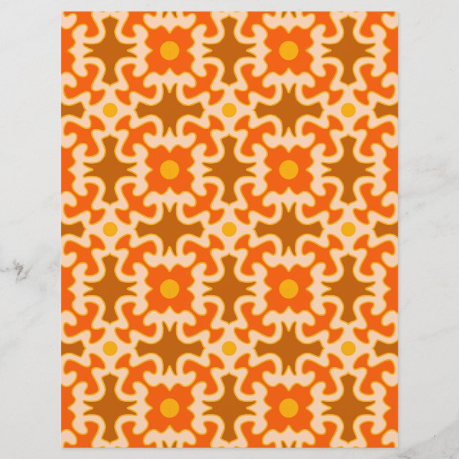 60s 70s retro mod paper print (Front)
