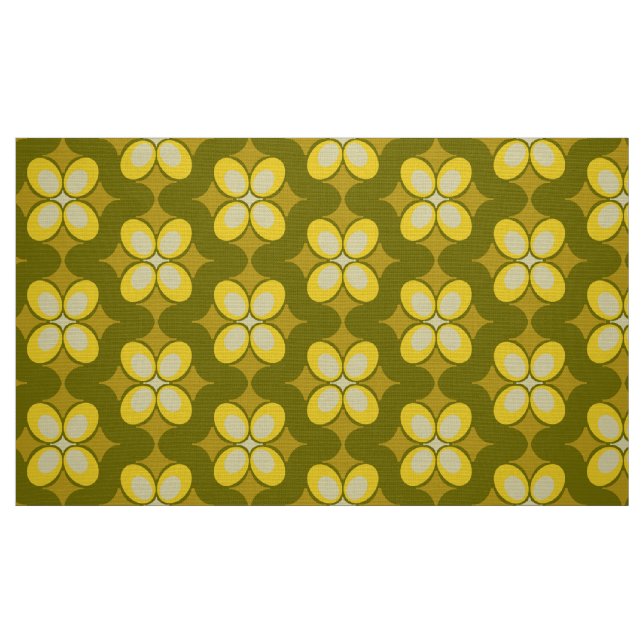 60s 70s retro pattern fabric (Fat Quarter)