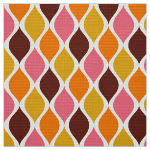 60s 70s simple retro palette fabric