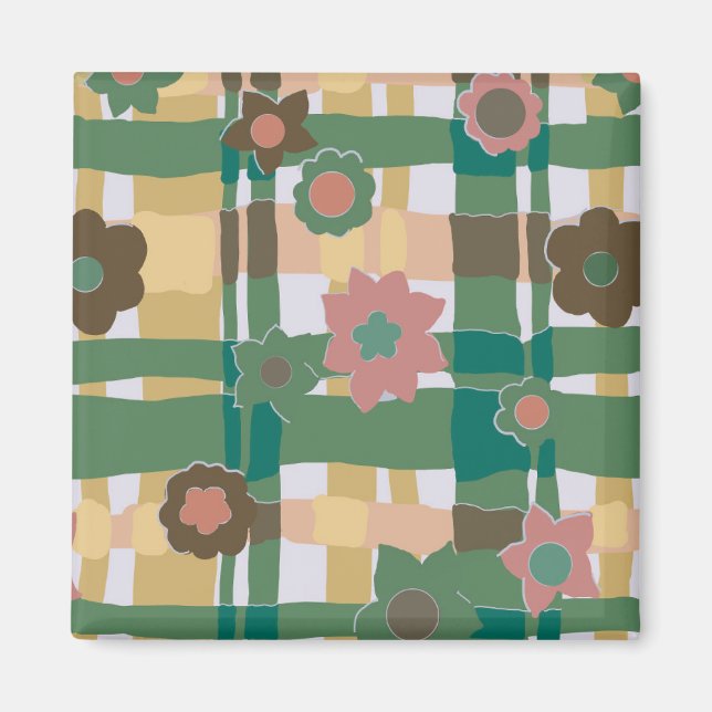 60s 70s Wallpaper Magnet (Front)