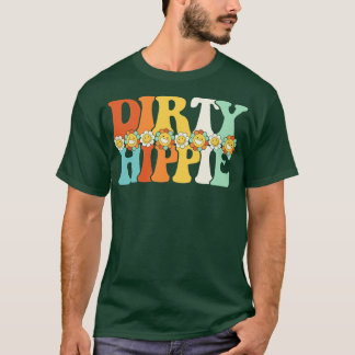 60s and 70s Hippie Hippies Retro Vintage Hippy Flo T-Shirt