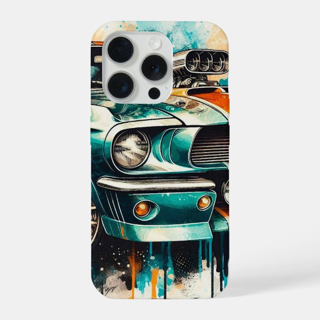 60s car iPhone case (Back)